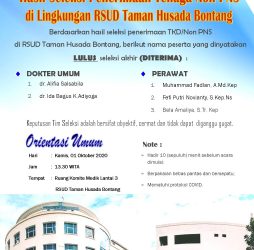 Pengumuman Pegawai Yang Dinyatakan Lulus Seleksi Akhir (Diterima)