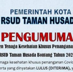 Pengumuman Tenaga Kesehatan Covid19 yang Diterima